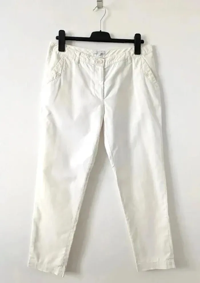 Pantalon d'été blanc - 27 quai de Seine Paris - taille 42