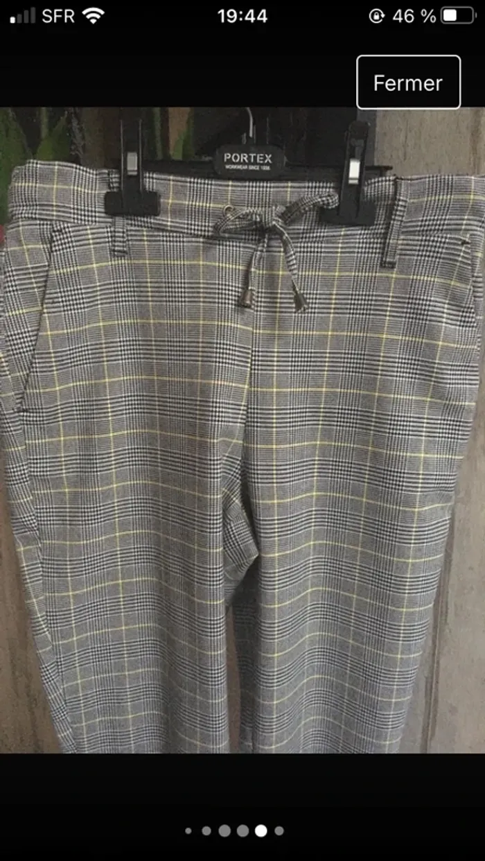 Superbe pantalon moderne et sophistiqué en 38 excellent état de marque Bizzbee