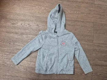 Gilet zippé gris