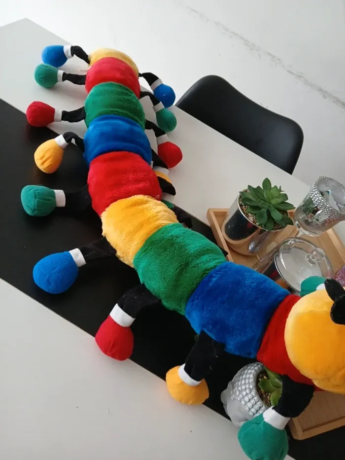 Grande Péluche chenille colorée🎉🎁 - photo numéro 9