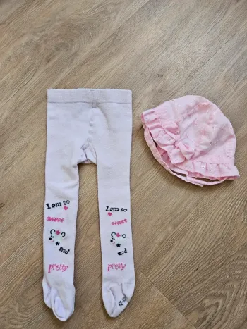 Collant  chapeau bébé fille