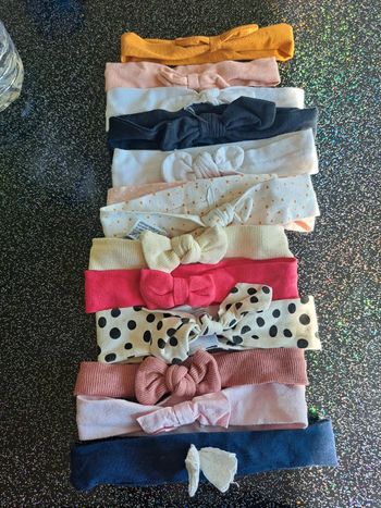 Lot de 13 bandeaux fille 6 12 mois