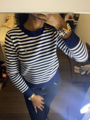 Pull rayures Ralph Lauren marine