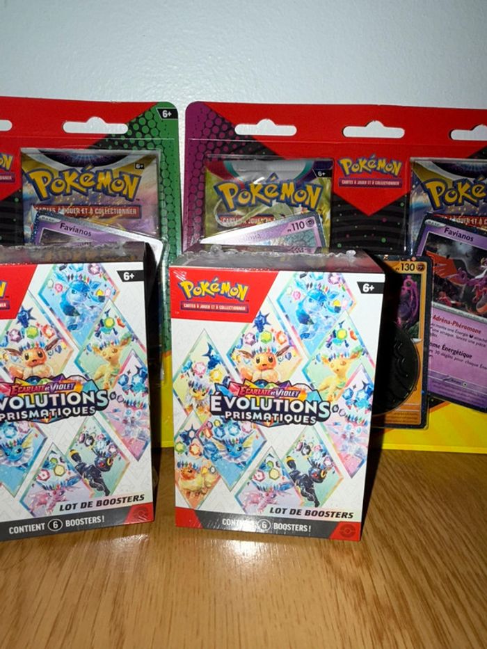 Lot Pokémon Bundle Ev8.5 Évolution prismatique + Tripack - photo numéro 2