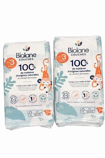 Couches bebe biolane taille 3-4