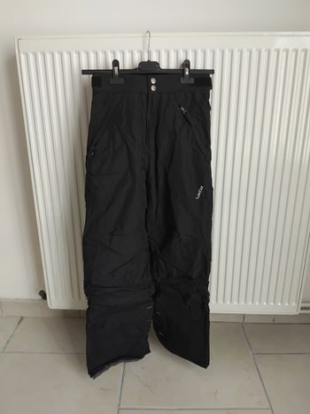 Pantalon de ski chaud et imperméable noir 10 ans