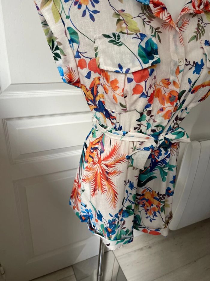 Combinaison short fleuri - photo numéro 4