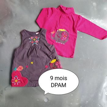 Sous pull et robe 9 mois dpam hiver