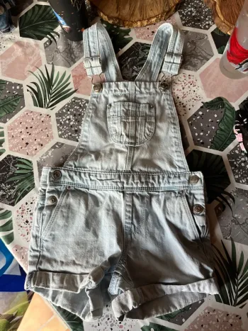 Salopette short en jean