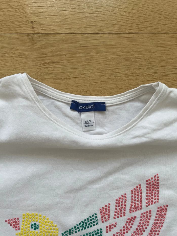 T shirt okaidi manches volant - photo numéro 2