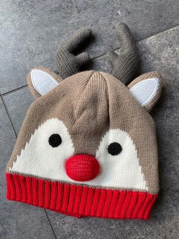 Bonnet 18-23 mois tête de renne