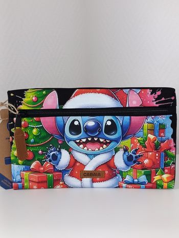 Pochette cabaia medium customiser stitch Noël