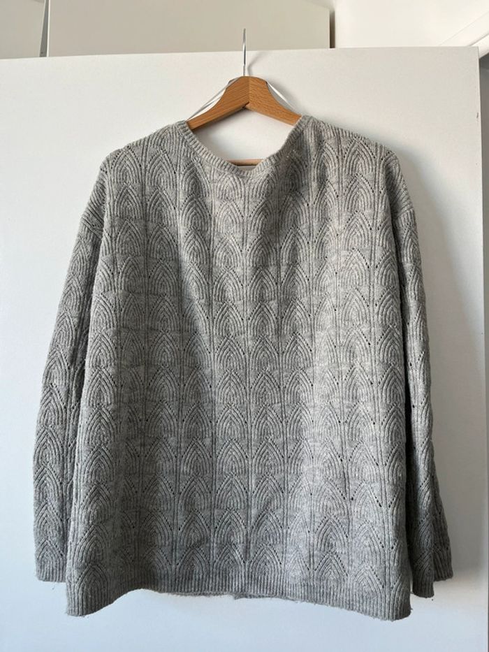 Gilet gris réversible maternité grossesse allaitement Vertbaudet 42-44 - photo numéro 4