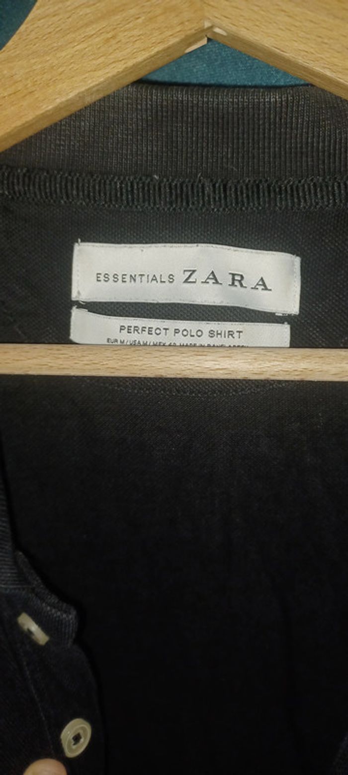 polo noir zara - photo numéro 3