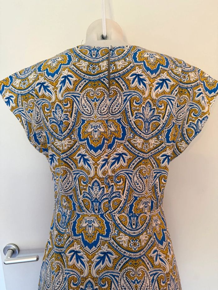 Robe courte mango bleue jaune et blanche - photo numéro 6