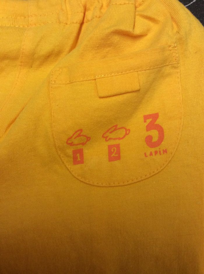 Pantalon coton jaune - DPAM - 12m - photo numéro 3
