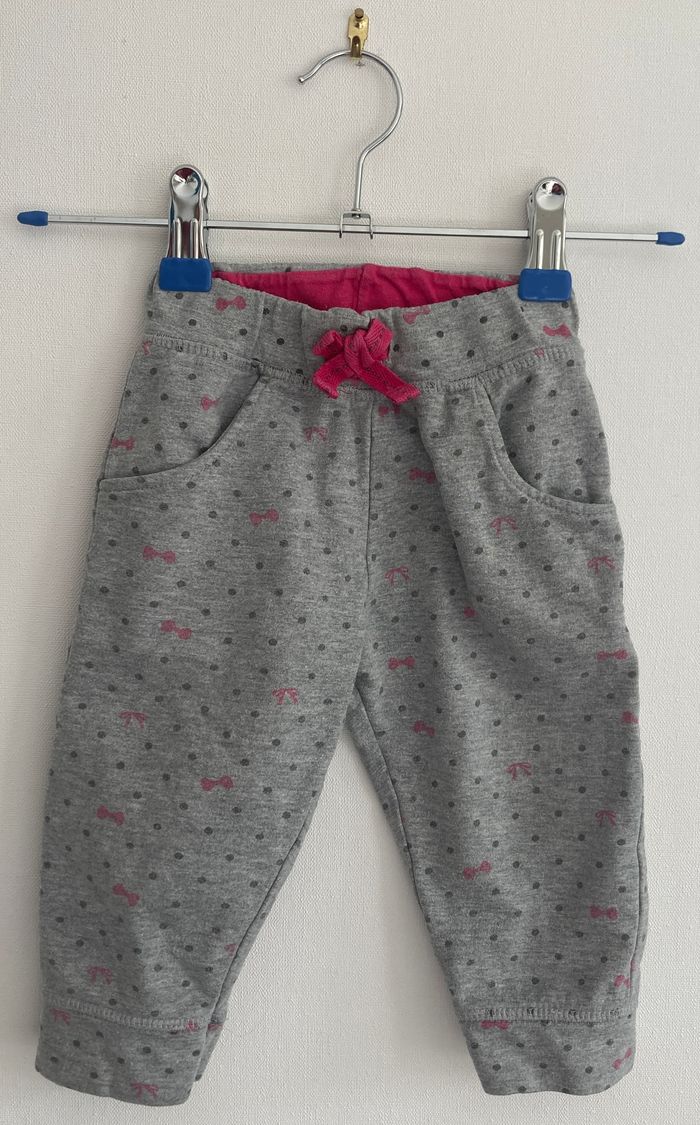 ensemble pantalon et sweat zippé avec noeud taille 9 mois - photo numéro 5