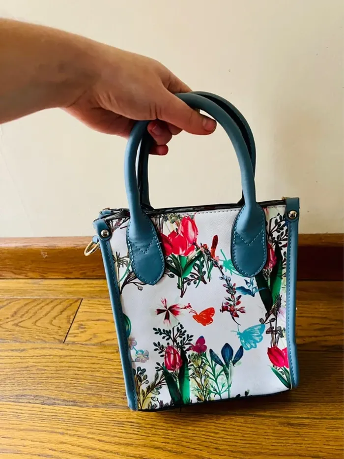 Sublime sac à main à fleurs - photo numéro 3