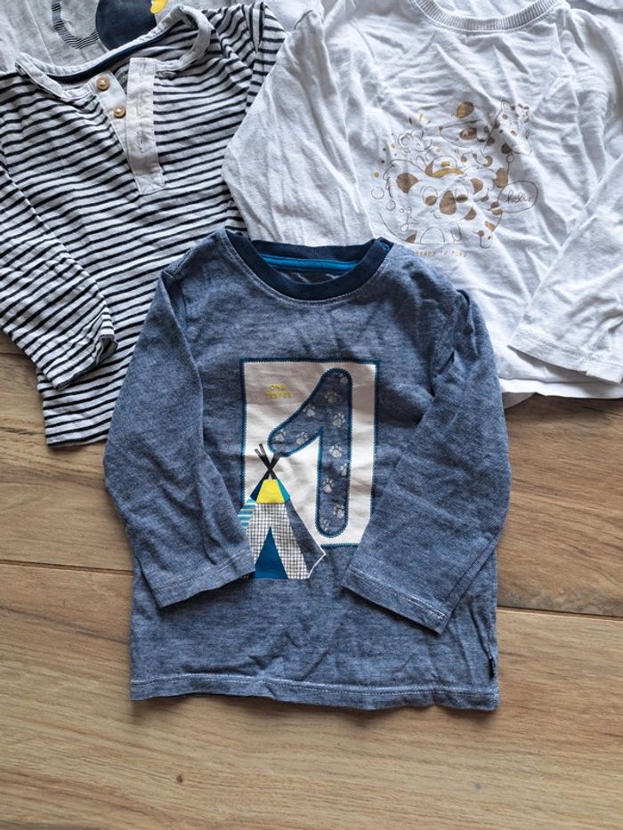 Lot de 5 tee shirts manche longue Lulu castagnette - photo numéro 2