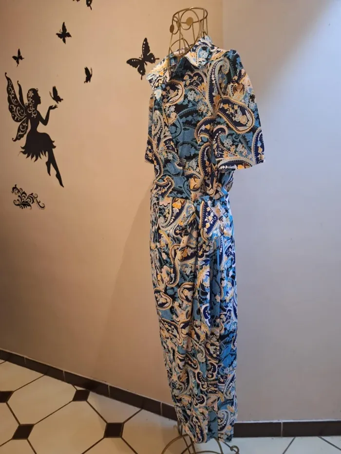 Robe longue cache coeur imprimée - photo numéro 4