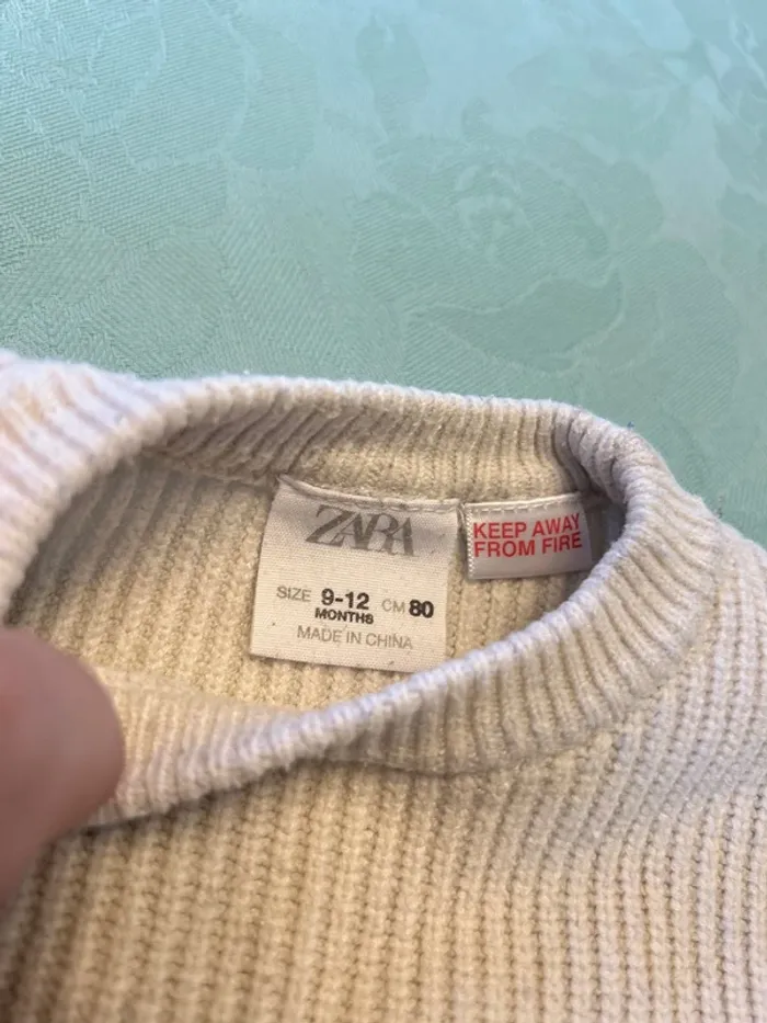 Pull Zara bébé garçon - 9/12 mois - photo numéro 2