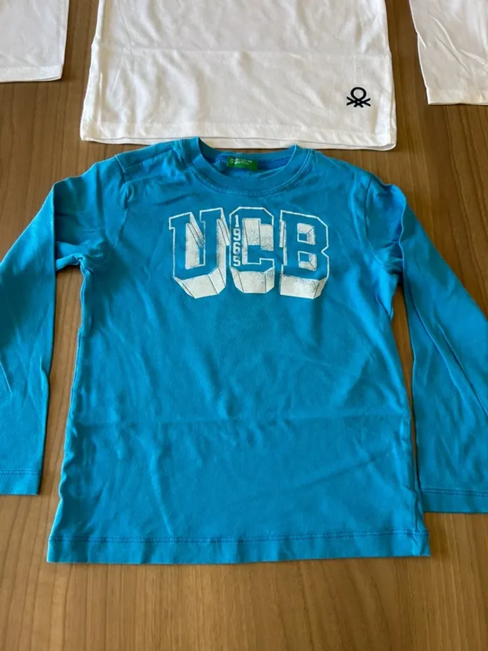 Lot de 2 hauts manches longues Benetton 5 ans - photo numéro 2