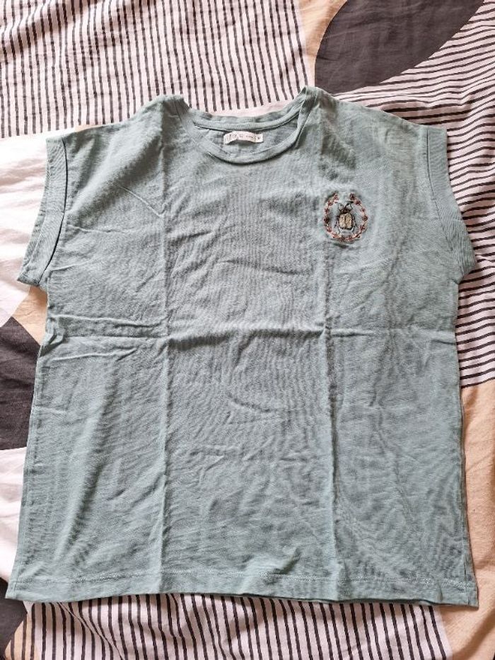 Tee-shirt vert d'eau