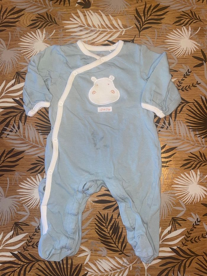 Lot de 2 pyjamas en coton ouverture avant orchestra bb 3 mois - photo numéro 4