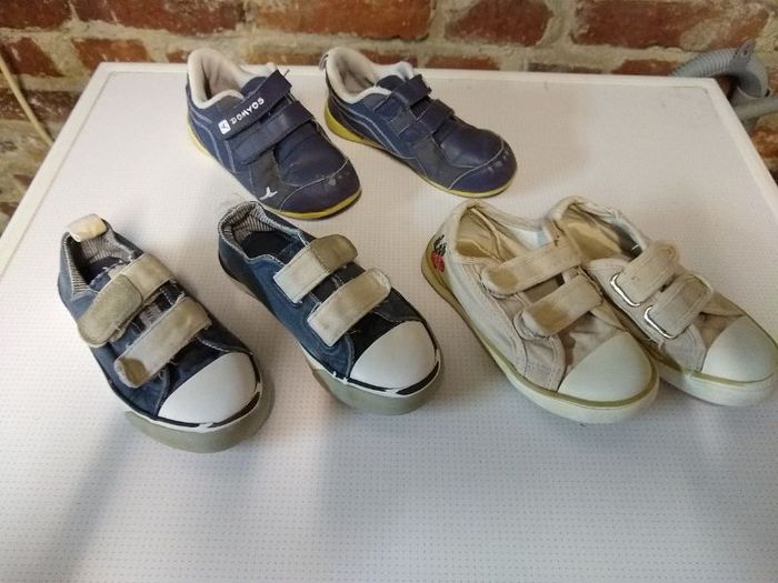 lot 3 paires baskets 26
