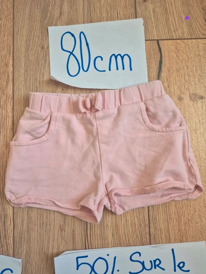 Lot bas fille 12 mois shorts bloomer et Legging pantacourt détente - photo numéro 6
