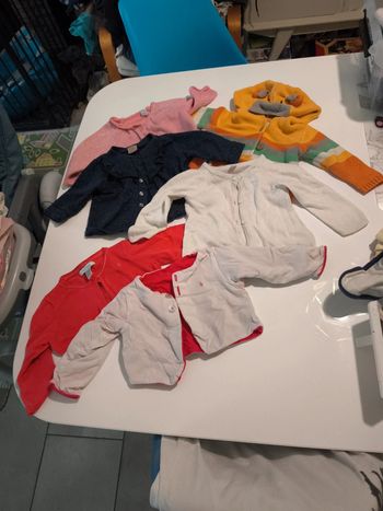 Lot gilet 6 mois fille