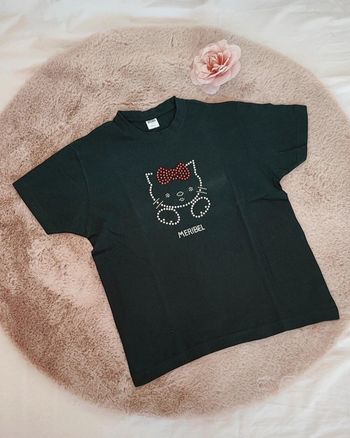 T-shirt noir meribel hello kitty 12 ans