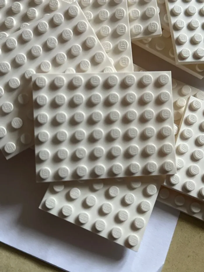 20 Plates Lego 6x8 ref 3036 White - photo numéro 2