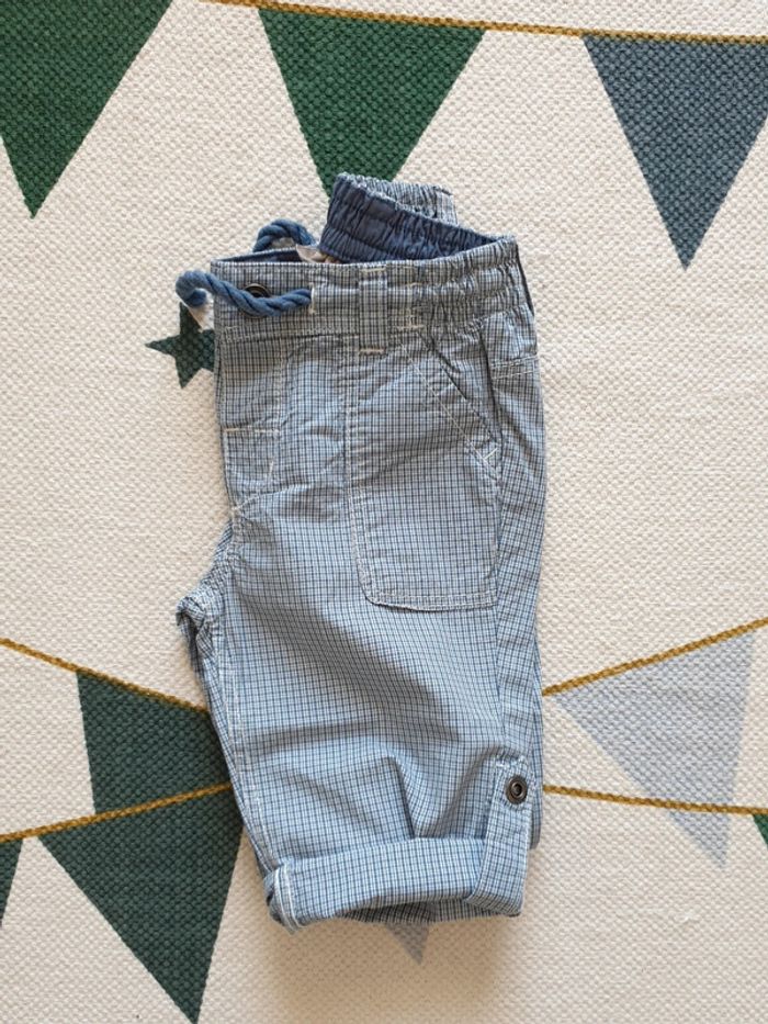 Pantalon fin rayé, transformable en bermuda/short, taille 9-12mois, H&M