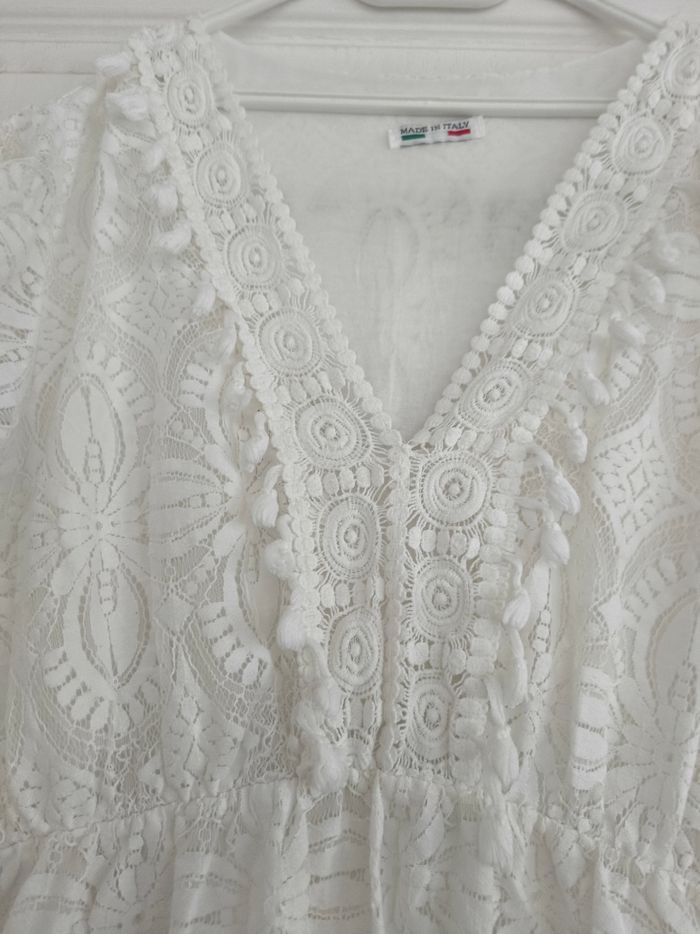 Jolie robe blanche taille unique - photo numéro 3