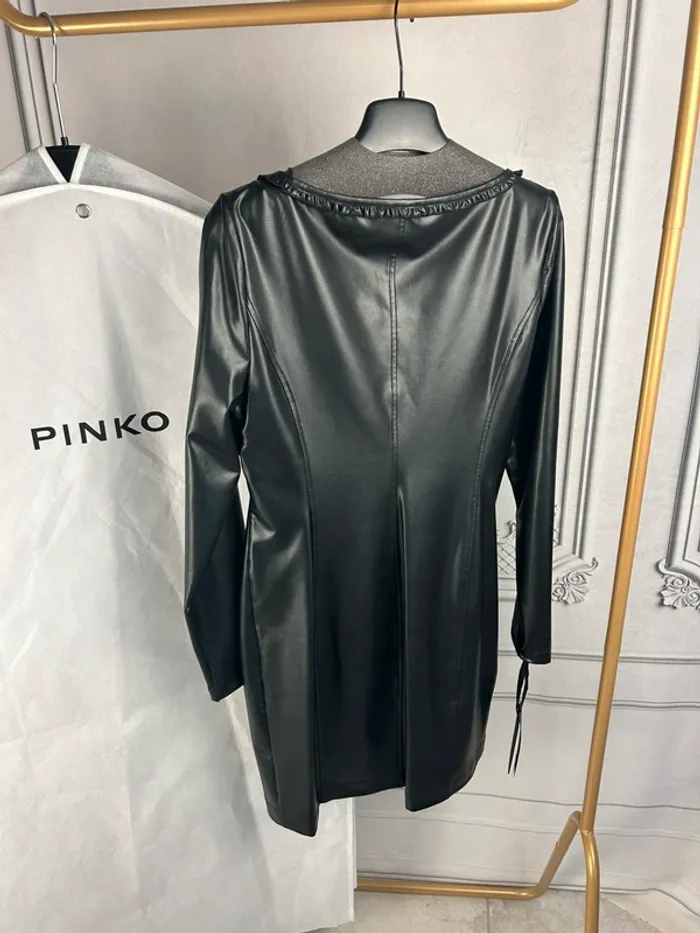 Robe Noir Simili Pinko 42 neuve - photo numéro 7
