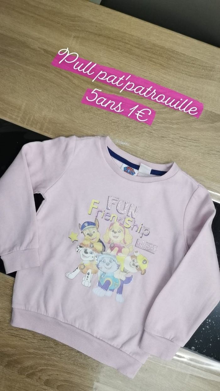 Pull pat'patrouille 5ans