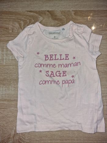 T-shirt manches courtes 6 mois