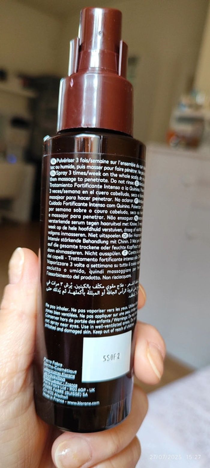 Klorane Lotion Antichute Traitement fortifiant intense 100ml - photo numéro 5