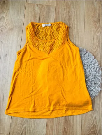 T-shirt jaune moutarde S