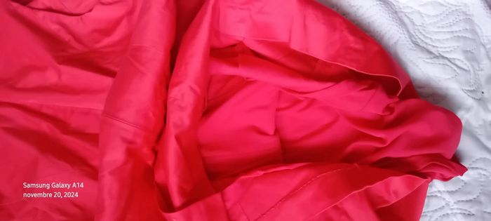 Robe chic rouge décolleté V femme 42 bon prix collection - photo numéro 16