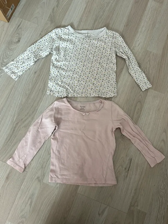 Lot 2 tee shirt manche longue