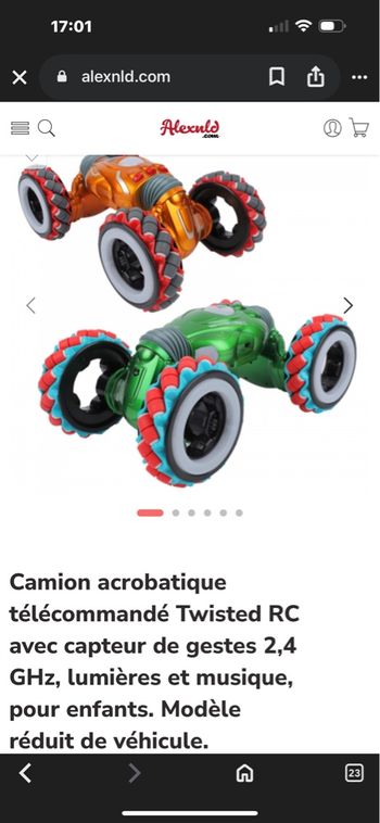 Camion acrobatique télécommandé Twisted