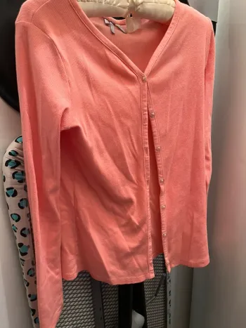 Gilet fille orange clair