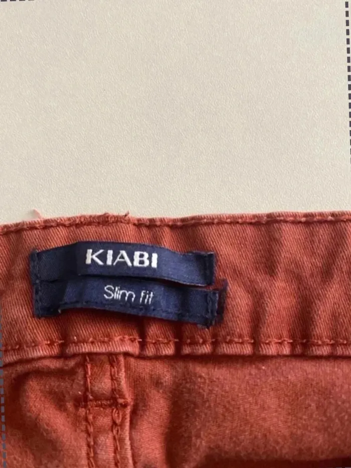 Jean orange - Kiabi - taille 38 - photo numéro 2