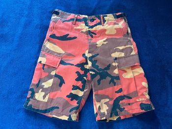 short camo militaire orange jaune bdu maennein taille xs neuf avec default