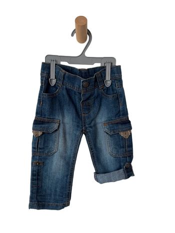 Pantalon / bermuda en jean bleu denim - Tape à l'oeil 6 mois (67cm)