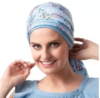 Turban chimio avec foulard interchangeable