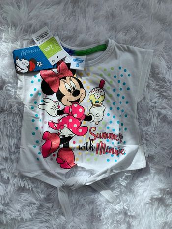 Tee shirt minnie Taille 2 ans Neuf
