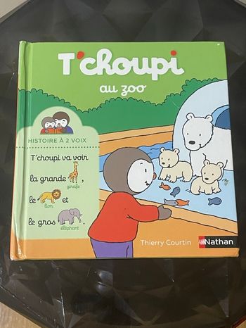 Livre tchoupi au zoo